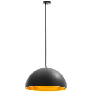 Uniprodo Taklampe - 1 lyskilde - stor skjerm med gyllent belegg 10250831