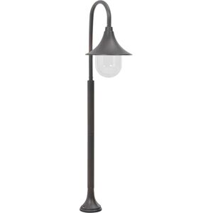 vidaXL Hagelyktestolpe E27 120 cm aluminium bronse