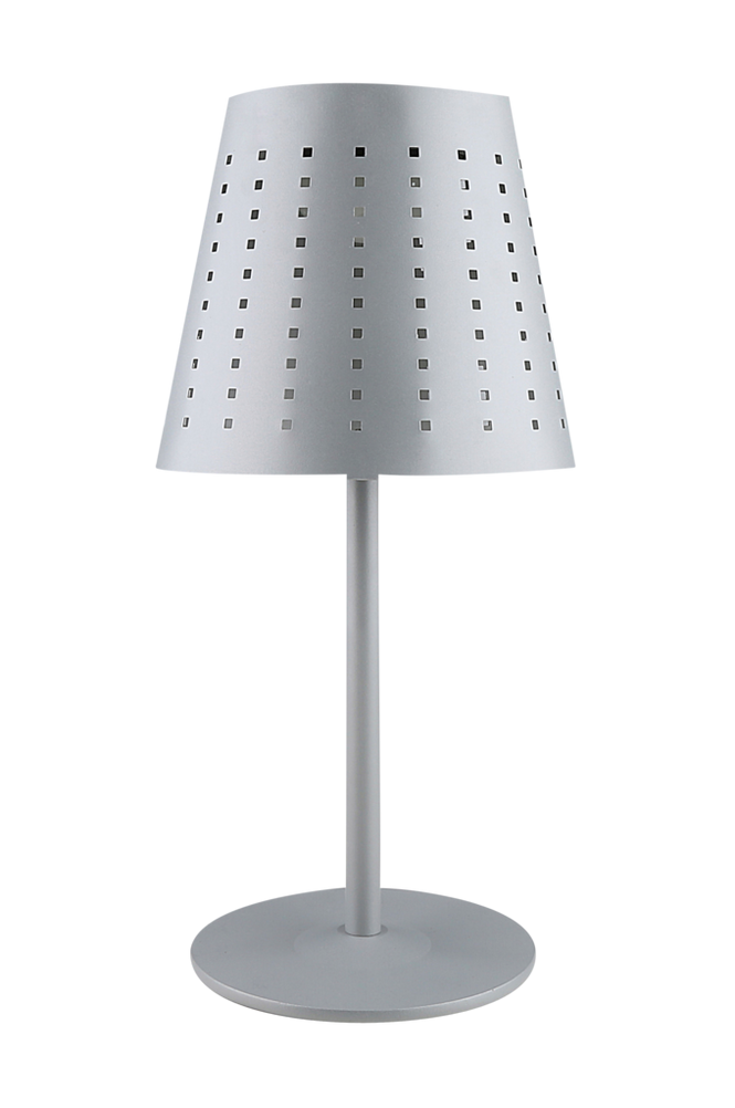 Utendørslampe Alvar Sol/USB, 43 cm Grå