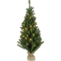Star Trading Kunstig juletre 90 cm 50 lys med striesekk for innendørsbruk