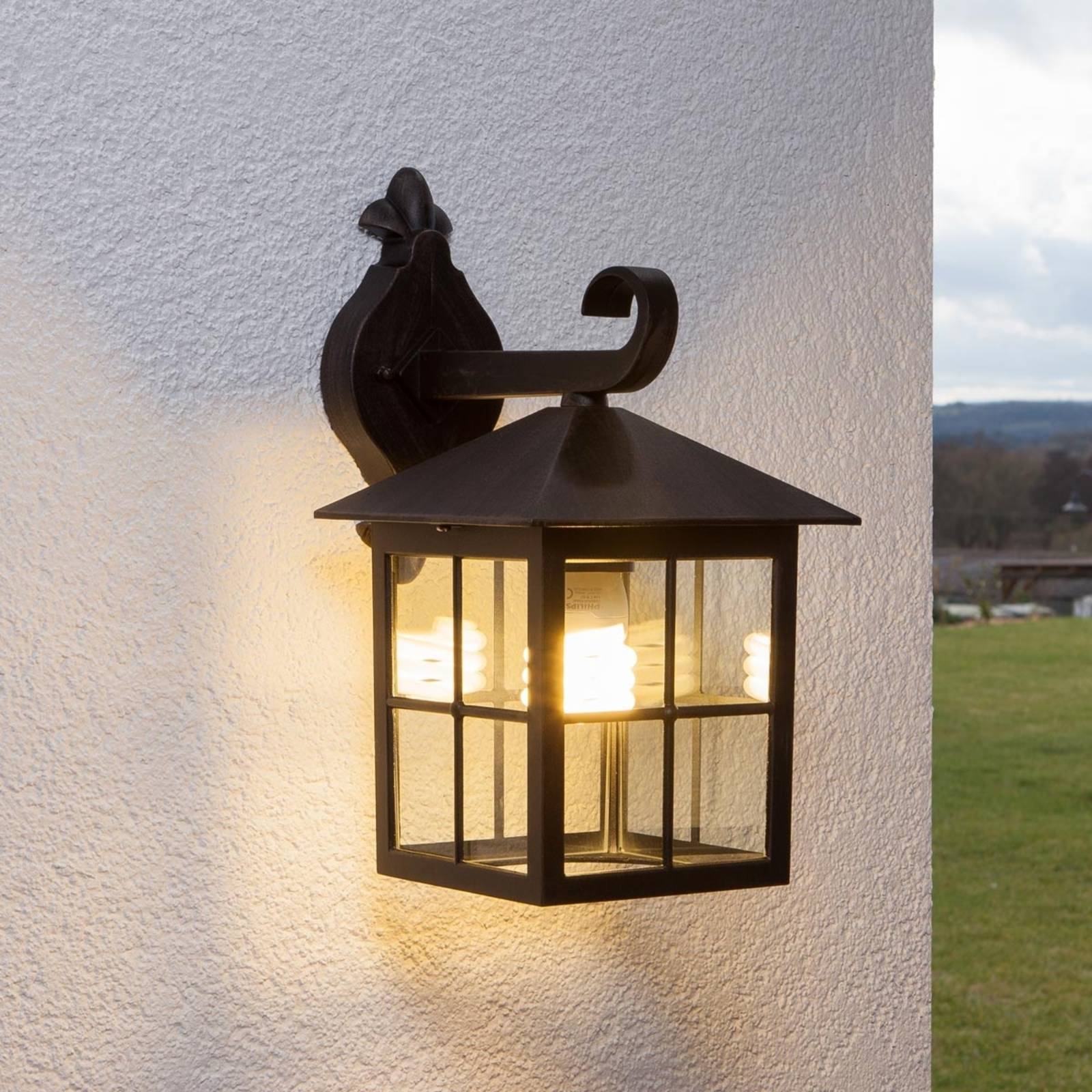 Lindby Utevegglampe Ida med 1 lys