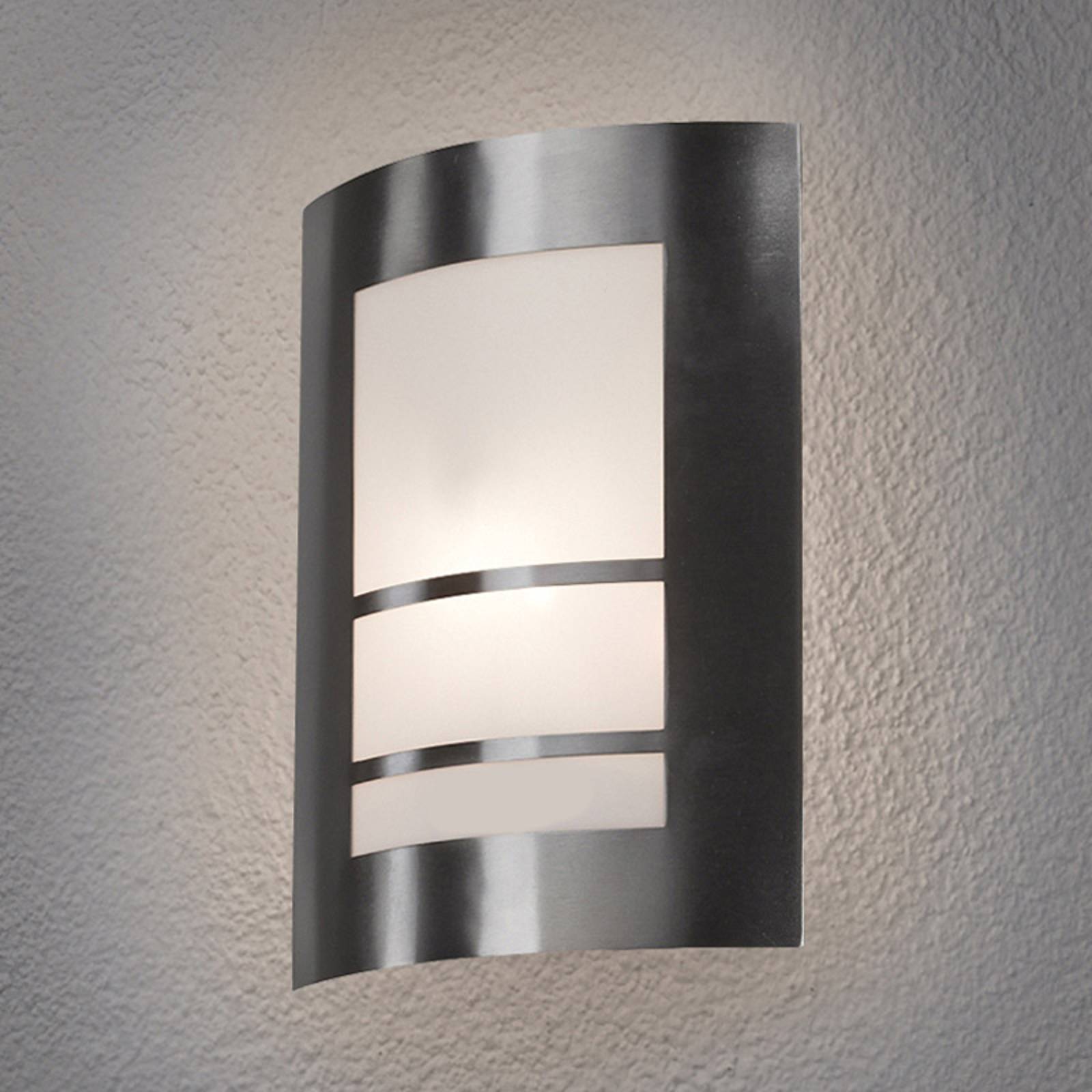 Lindby Vakker LED-utelampe for vegg Katalea i sølv