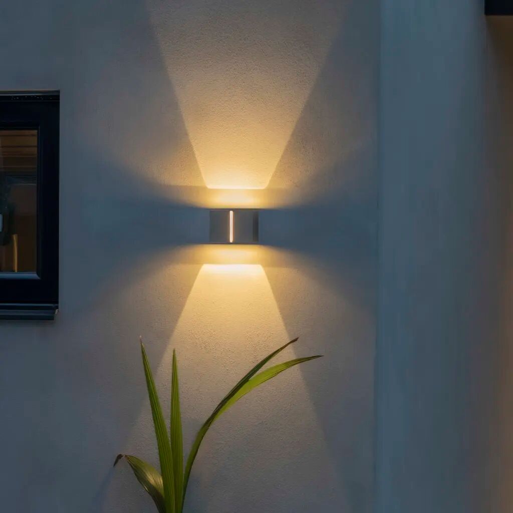 KONSTSMIDE LED-vegglampe Pavia 4x3W mørkegrå