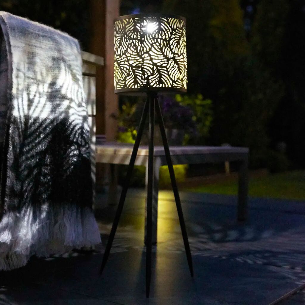 Luxform Soldrevet LED-stativlys for hage Forest