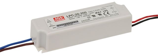 Meanwell Lpc-20-350 Led Driver 350ma 2-16w Ip67