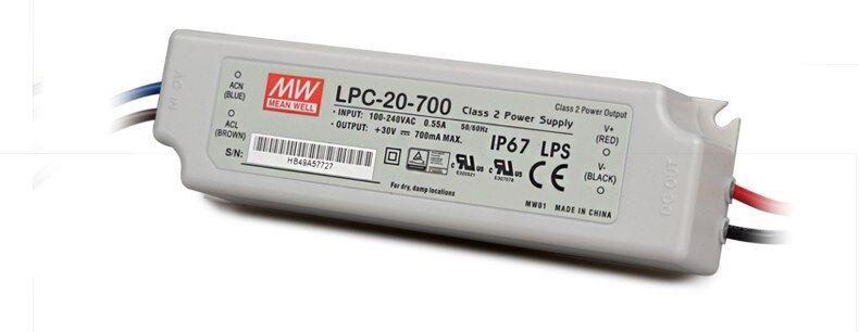 Meanwell Lpc-20-700 Led Driver 700ma 3-21w Ip67