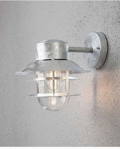 Konstsmide Modena vegglampe ned. Galvanisert 7310-320