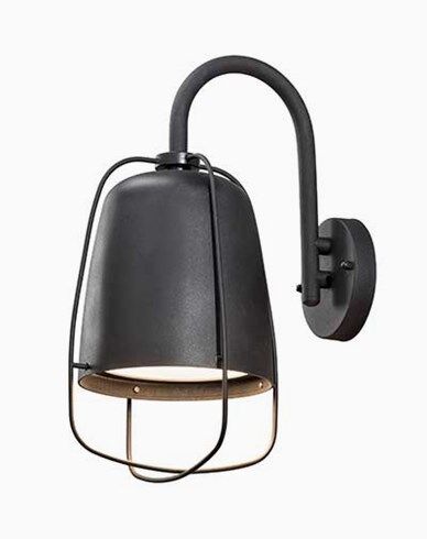 Konstsmide Perugia vegglampe E27. Svart 7526-750