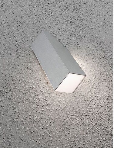 Konstsmide Imola vegglampe 1x3W LED aluminium. 7933-310