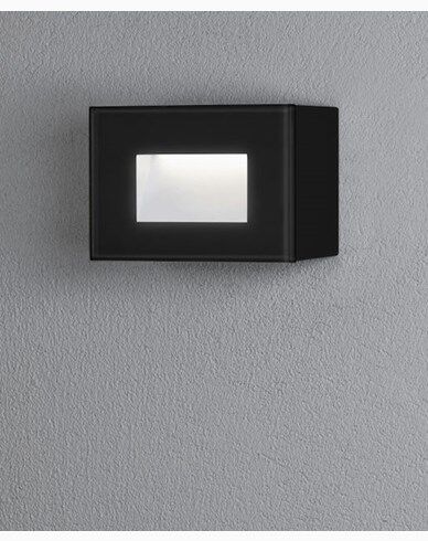 Konstsmide Chieri vegglampe 4W LED rektangul&#230;r svart