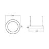 BRUMBERG Biro Circle Ring bezpośrednie włączanie/wyłączanie, 100 cm,