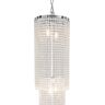 Clayre&Eef Lampa wisząca CR114 szklane ozdoby, wysokość 210cm