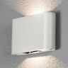 Konstsmide Kinkiet zewnętrzny LED Chieri 2-pkt. 18 cm biały