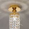 KOLARZ Charleston lampa sufitowa kryształ, Ø 10cm