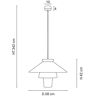 Lampa wisząca MARKET SET Ruche, Ø 58 cm, biała