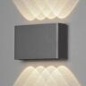 Konstsmide Kinkiet zewnętrzny LED Chieri, 8-punktowy antracyt