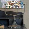 Clayre&Eef Lampa bankierska Dragonfly w stylu Tiffany