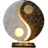 Woru Lampa stołowa Ying Yang wykonana z naturalnych materiałów, 30 cm