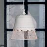 Karman Gipsowa lampa wisząca Domenica, biała, 35 cm