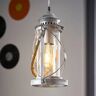 EGLO Srebrna lampa wisząca FEDOR w stylu vintage