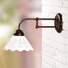 Ceramiche Mała lampa ścienna I PORTICI 18 cm