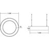 BRUMBERG Biro Circle Ring bezpośrednie włączanie/wyłączanie, 100 cm,