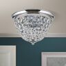 Orion Lampa sufitowa Plafond, chrom/przezroczysty, Ø 35 cm