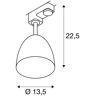 SLV Spot Para Cone 14 dla szyny 3-fazowej, czarny