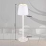 Globo Lampa stołowa LED Vannie, biała, wysokość 36 cm, CCT