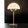 Sil-Lux Lampa stołowa Moon ze szkła murano, alabaster