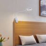 PRIOS Lampa z klipsem LED Harumi, biała, akumulator, USB, 51 cm wysokości