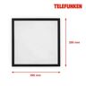 Telefunken Panel LED Magic Fully czarny CCT RGB 30x30cm