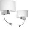 Eko-Light Kinkiet Casino White/chrome 1xe27 + 1w Led