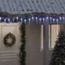 vidaXL Luz de Natal pingente de gelo 200 LEDs 20m acrílico branco frio