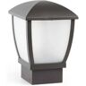 Faro Barcelona Candeeiro de Exterior Wilma (Cinzento Escuro - E27 - Máx. 15W - Alumínio - PC)