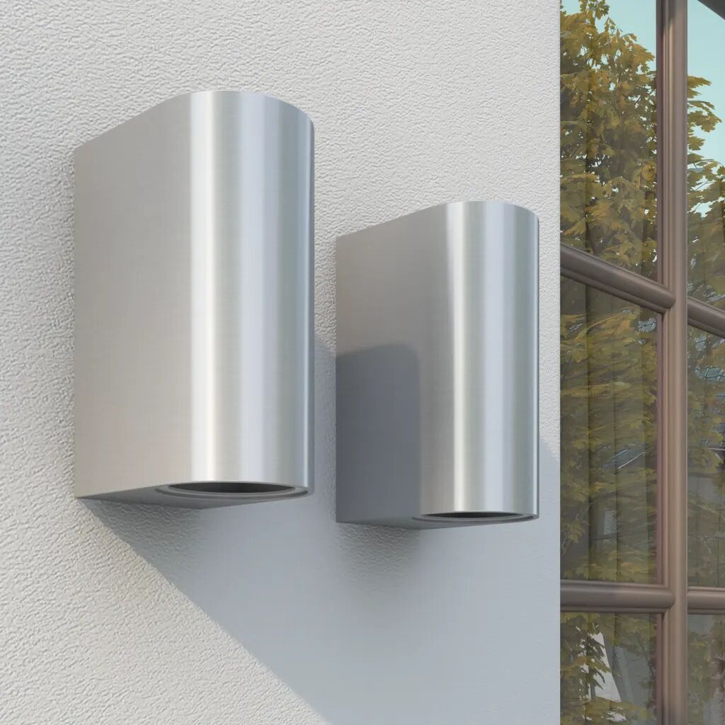 vidaXL Candeeiros exteriores com iluminação superior e inferior 2 pcs