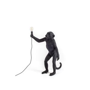 Seletti - Monkey Lamp Outdoor Standing Black - Svart - Svart - Bordslampor Utomhus