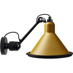 Lampe Gras By Dcwéditions - Lampe Gras No 304 Xl Outdoor Seaside Conic Black/yellow - Gul - Vägglampor Utomhus