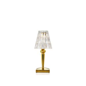 Kartell - Battery Table Lamp - Metallic Gold - Guld - Bordslampor Utomhus