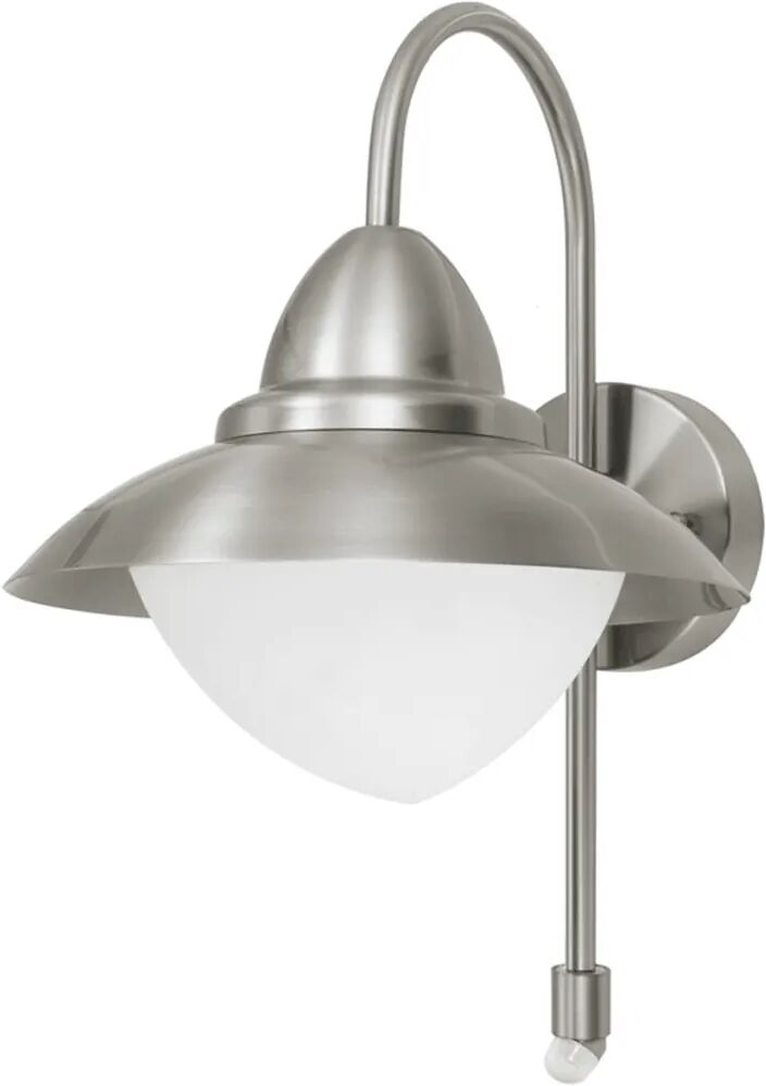 EGLO Utomhusvägglampa Sidney med sensor 60 W silver 87105