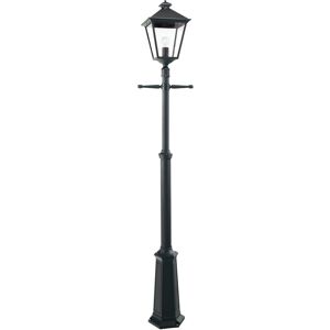 1 Light Outdoor Post Signal Lantern Black IP54, E27 - Elstead