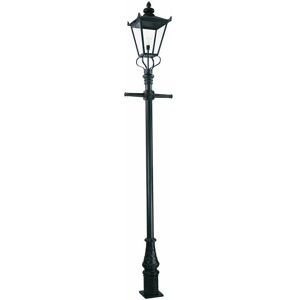 LOOPS IP23 1 Bulb Lamp Post Driveway Garden Outside Black led E27 200W