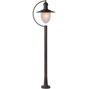 Aruba - Bollard Lamp post Outdoor - 1xE27 - IP44 - Rust Brown - Lucide