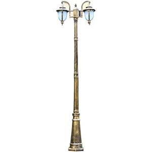 Wadrbsw Lamp Post Lights Outdoor, 290cm Outdoor Vintage Street Lights,LED Die-cast Aluminum Garden Post Light,Thick Design, White Glass Lantern,for Walkway, Backyard, Garden Lights,A,230cm (B 290cm) To pursue