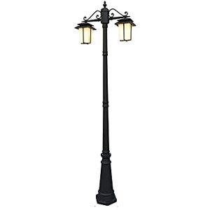 Wadrbsw Lamp Post Lights Outdoor, Outdoor Lamp Post Light Fixture European Retro Street Lamp Garden Aluminum Column Lights Waterproof High Pole Lamp Villa Garden Landscape Pillar Light To pursue happiness