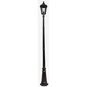 Wadrbsw Lamp Post Lights Outdoor, Outdoor Courtyard High Pole Light Traditional E27 Retro Glass Path Pillar Light European IP55 Waterproof Street Aluminum Post Light Park Garden Decorative Column Lamp (Size :