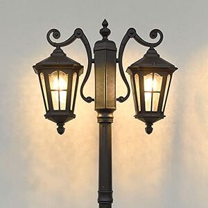 Wadrbsw Lamp Post Lights Outdoor, Outdoor Lamp Post Light American Street Lights Garden Lawn Lamp Aluminum Waterproof Pillar Lamp Landscape Anti-Rust Column Lamp Garden Villa Community High Pole Lamp To