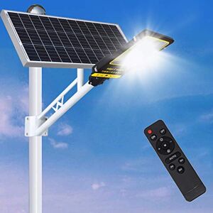 WZLMZ Lamp Post Lights Outdoor,Garden Light 1000W 1500W 1800W 2000W Solar Street Lights, LED Solar Flood Lights Outdoor Dusk to Dawn with Remote Control, IP66 Waterproof Security Led Pole Light