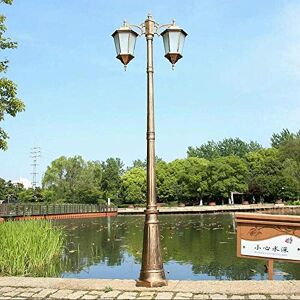 Wadrbsw Lamp Post Lights Outdoor, Outdoor Post Light Fixture Victorian Waterproof Pillar Lamp European Traditional Glass Column Lamp Anti-Rust Aluminum High Pole Light House Garden Lighting Street Light To