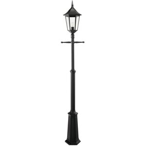 Netlighting Valencia Grande 1 Light Outdoor Post Signal Lantern Black IP54 E27